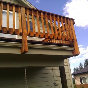 Deck railing after